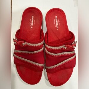 Merrell Women's Size 8 District Muri Slide in the "Chili" Color